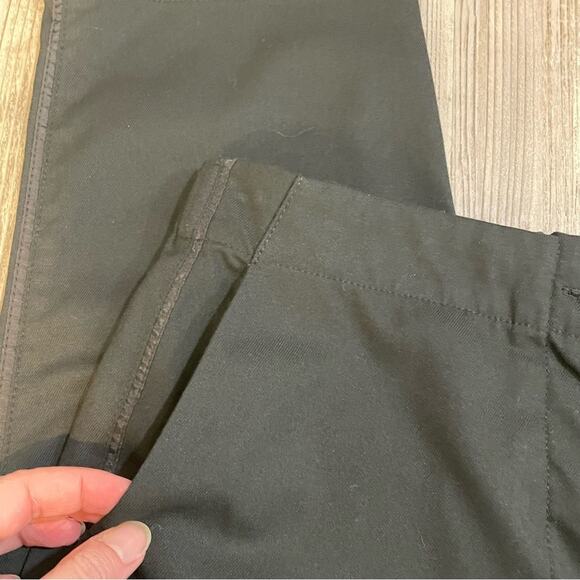 Anthro Maeve Black Straight Leg Cropped Pants - size 4 - Picture 3 of 7